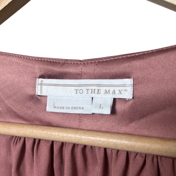 To The Max Women long Rose Pink Dress Size Large - Picture 2 of 5